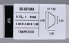 0.13 Carat Natural F VVS2 Trapezoid Diamond SE-6274AA