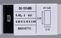 0.42 Carat Natural E VS1 Baguette Diamond SE-10148B