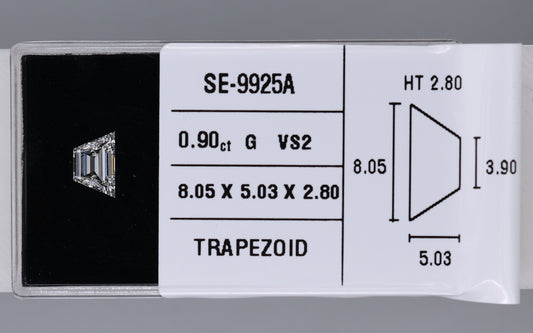 0.90 Carat Natural G VS2 Trapezoid Diamond SE-9925A