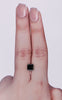 GIA 1.24 Carat Natural Fancy Black Sq emerald Diamond SE-9798GN
