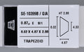 0.87 Carat Natural E SI1 Trapezoid Diamond SE-10399B