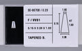 0.23 Carat Natural F VVS1 Tapered baguette Diamond SE-9670B