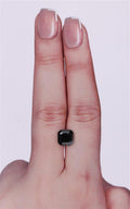 GIA 2.16 Carat Natural Fancy Black Sq emerald Diamond SE-9235GN