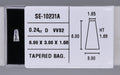 0.24 Carat Natural D VVS2 Tapered baguette Diamond SE-10231A