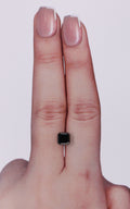 IGI 1.53 Carat Natural Fancy Black Sq emerald Diamond SE-10316TTI