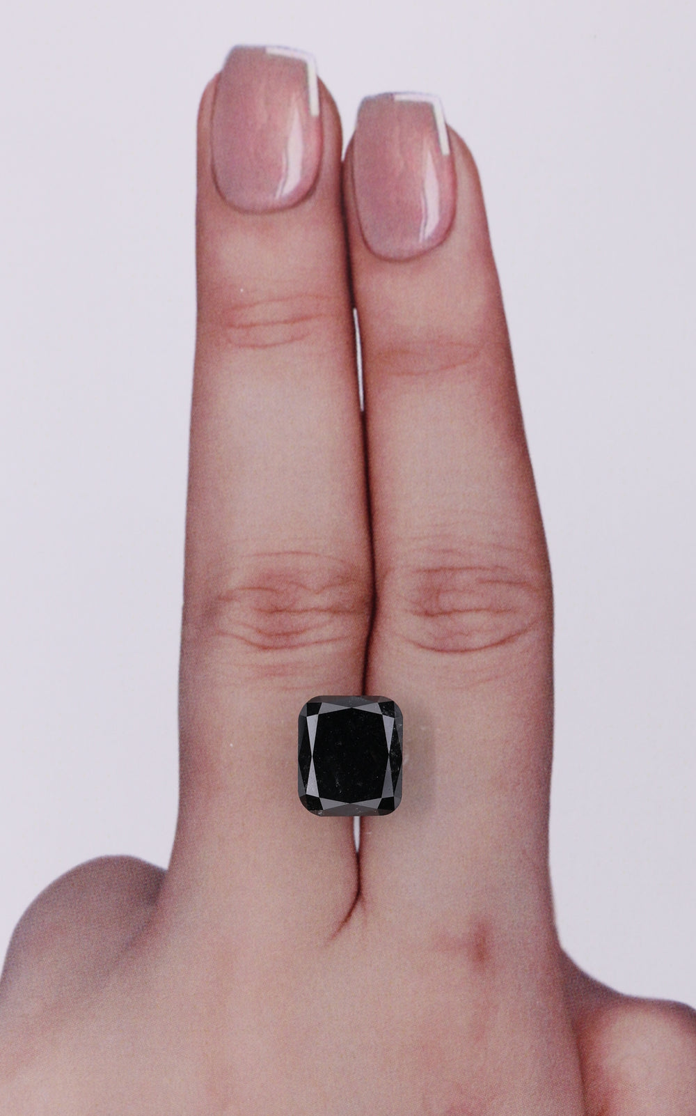 IGI 4.15 Carat Natural Fancy Black Cushion Diamond SE-10361IN