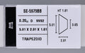 0.20 Carat Natural D VVS2 Trapezoid Diamond SE-5979BB