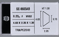 0.23 Carat Natural F VVS2 Trapezoid Diamond SE-8665AB