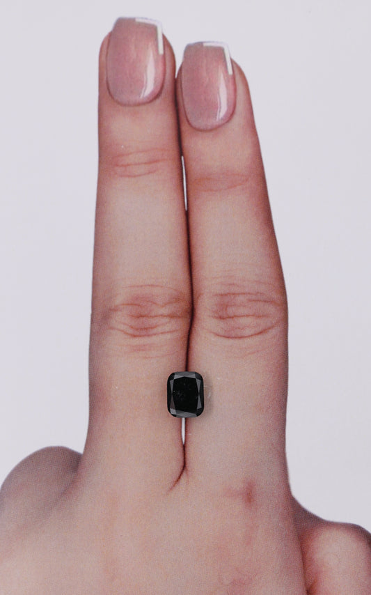 IGI 1.21 Carat Natural Fancy Black Cushion Diamond SE-10471IN