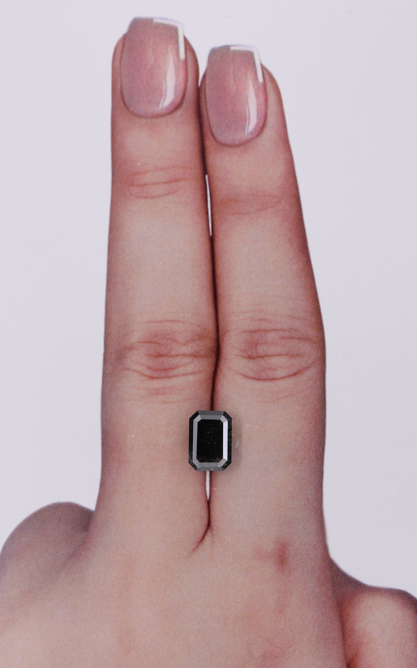 IGI 1.60 Carat Natural Fancy Black Emerald Diamond SE-10338IN