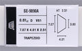 0.61 Carat Natural D VS1 Trapezoid Diamond SE-9090A