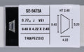 0.77 Carat Natural J VS1 Trapezoid Diamond SE-9472A