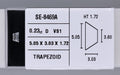 0.23 Carat Natural D VS1 Trapezoid Diamond SE-8469AA