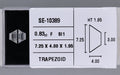 0.83 Carat Natural F SI1 Trapezoid Diamond SE-10389