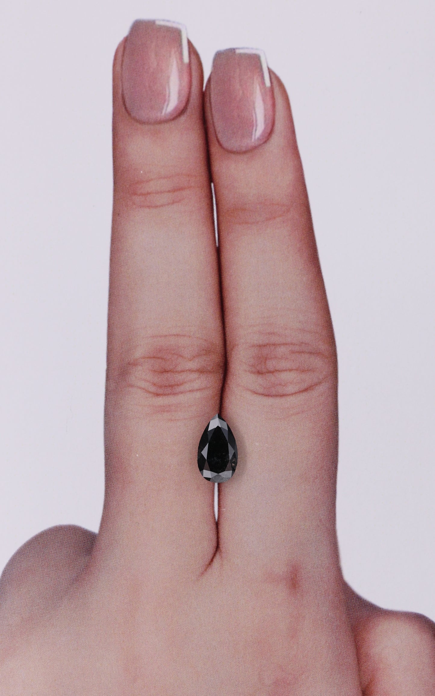IGI 1.09 Carat Natural Fancy Black Pear Diamond SE-10221IN