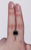 4.06 Carat Natural Fancy Black Sq emerald Diamond SE-10442