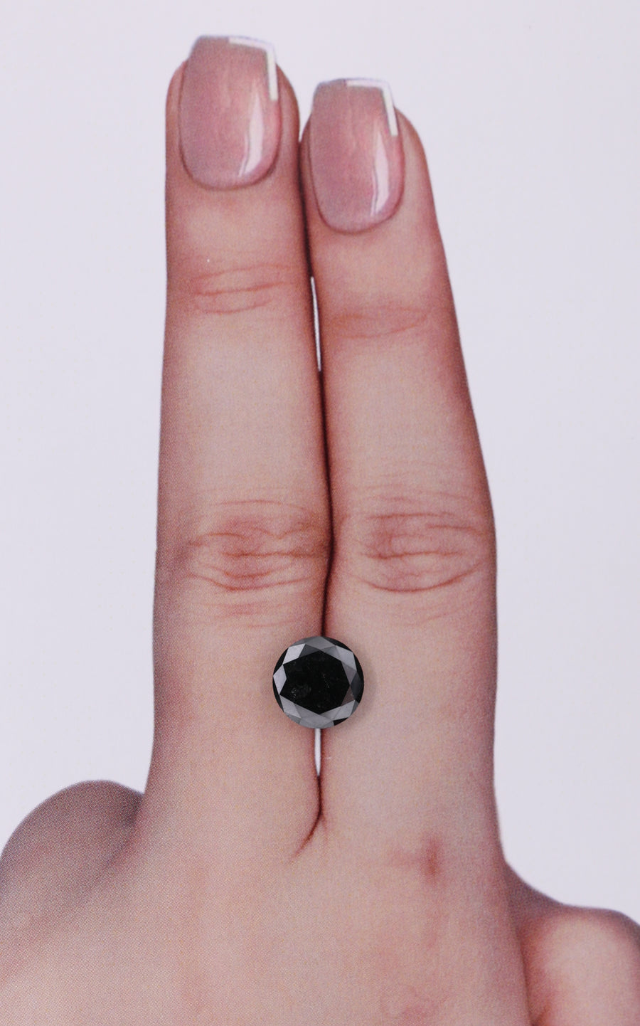 GIA 1.77 Carat Natural Fancy Black Round Diamond SE-9424GN