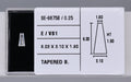 0.25 Carat Natural E VS1 Tapered baguette Diamond SE-9875B