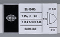 0.61 Carat Natural F VS2 Trapezoid Diamond SE-10445A