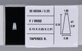 0.25 Carat Natural F VVS2 Tapered baguette Diamond SE-9608A
