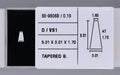 0.19 Carat Natural D VS1 Tapered baguette Diamond SE-9606B