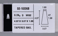 0.24 Carat Natural D VVS2 Tapered baguette Diamond SE-10226B