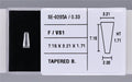 0.33 Carat Natural F VS1 Tapered baguette Diamond SE-9295A