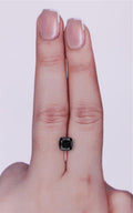GIA 1.33 Carat Natural Fancy Black Cushion Diamond SE-9253GN