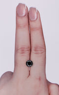 1.09 Carat Natural Fancy Black Round Diamond SE-9853