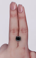2.80 Carat Natural Fancy Black Cushion Diamond SE-10417