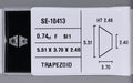 0.74 Carat Natural F SI1 Trapezoid Diamond SE-10413