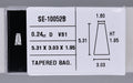 0.24 Carat Natural D VS1 Tapered baguette Diamond SE-10052B