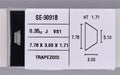 0.35 Carat Natural J VS1 Trapezoid Diamond SE-9091B