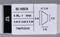0.36 Carat Natural F VVS2 Trapezoid Diamond SE-10207A