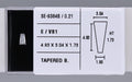 0.21 Carat Natural E VS1 Tapered baguette Diamond SE-9384B