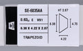 0.63 Carat Natural E VS1 Trapezoid Diamond SE-6035AA
