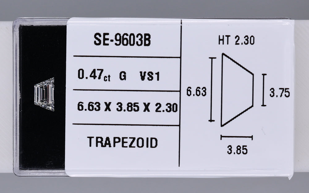 0.47 Carat Natural G VS1 Trapezoid Diamond SE-9603B