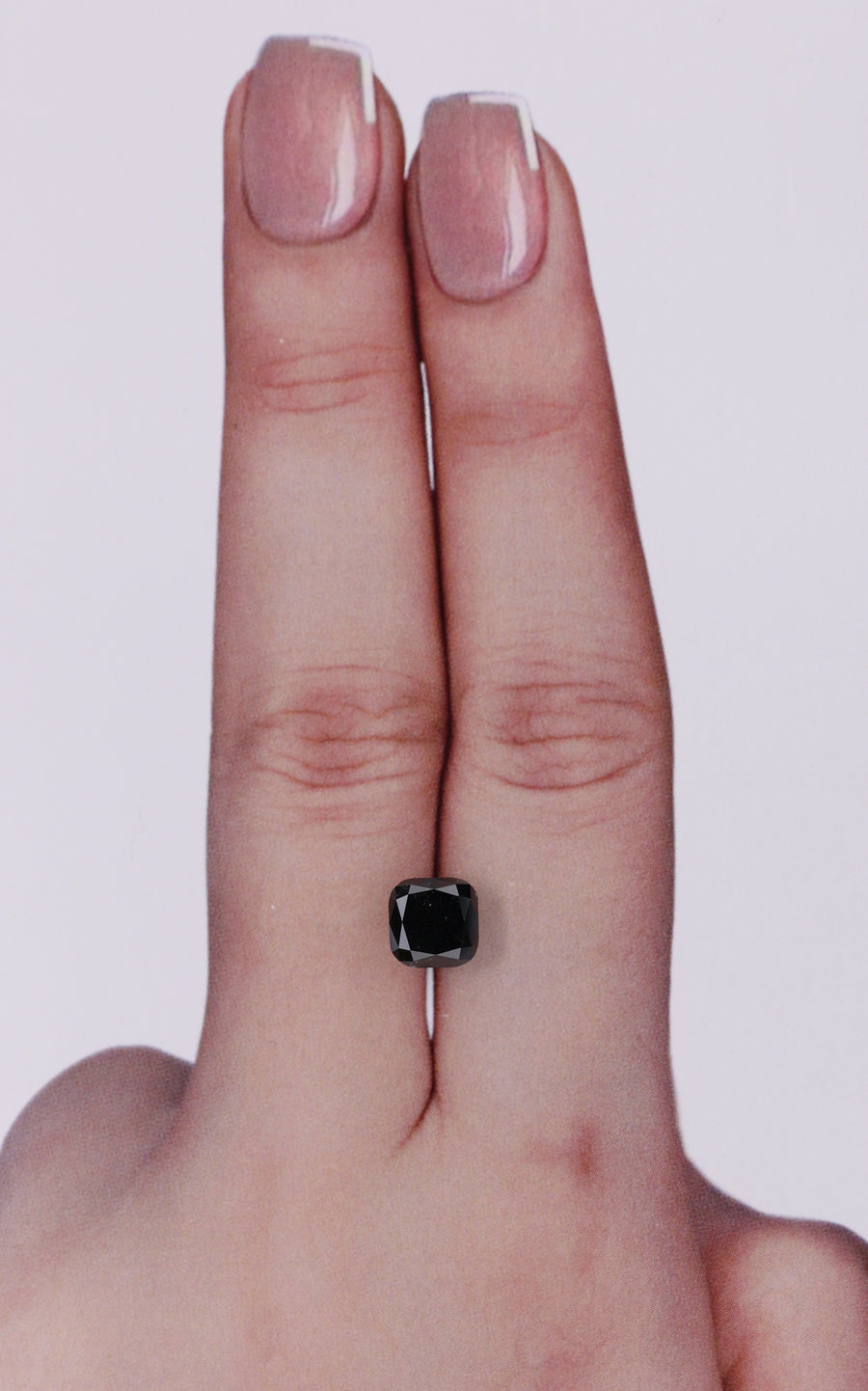 IGI 1.48 Carat Natural Fancy Black Cushion Diamond SE-10216IN