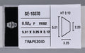 0.52 Carat Natural F VVS2 Trapezoid Diamond SE-10370