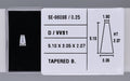 0.25 Carat Natural D VVS1 Tapered baguette Diamond SE-9609B