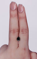 IGI 0.80 Carat Natural Fancy Black Pear Diamond SE-10345IN