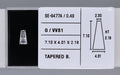 0.49 Carat Natural G VVS1 Tapered baguette Diamond SE-9477A