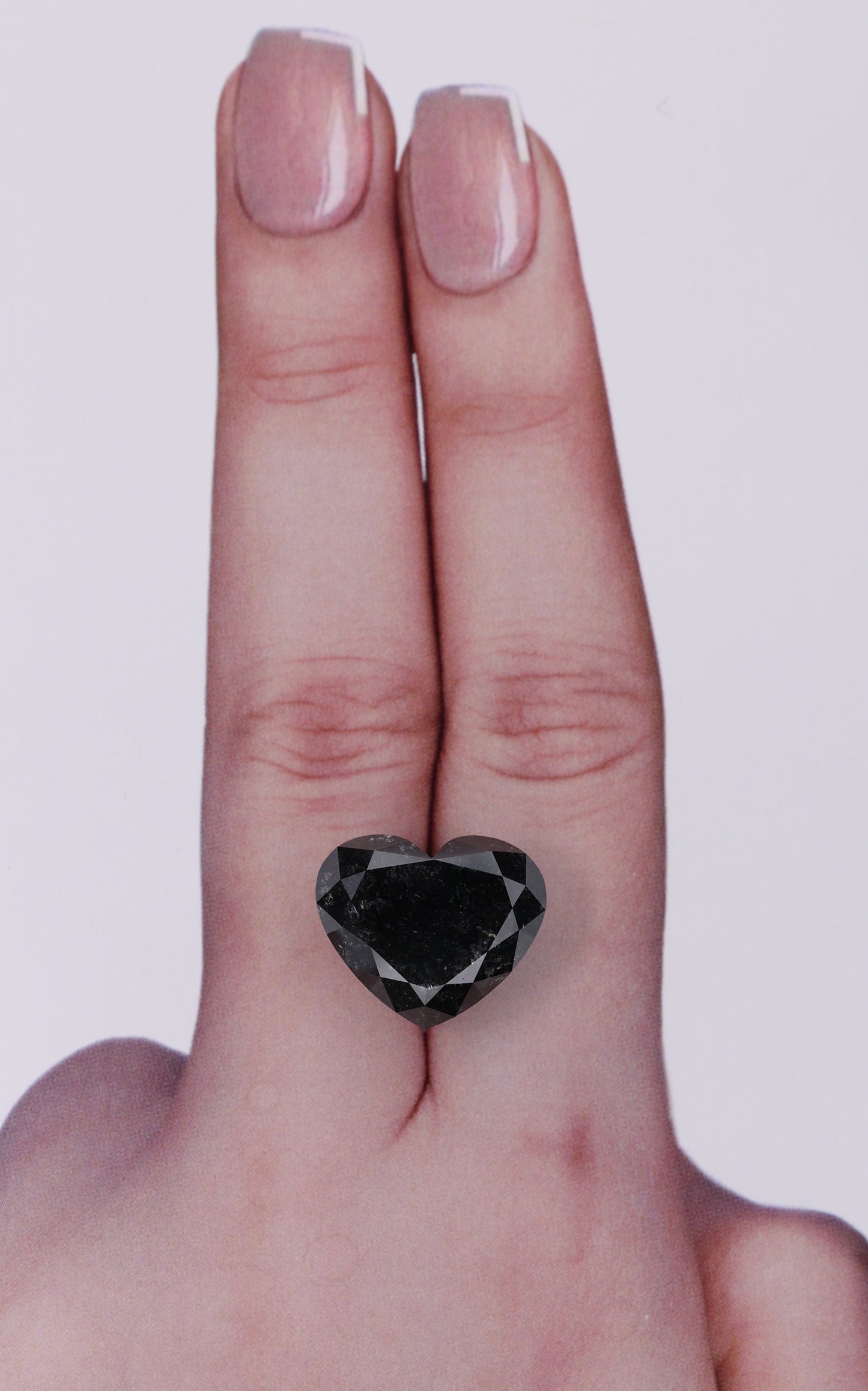 11.52 Carat Natural Fancy Black Heart Diamond SE-10391