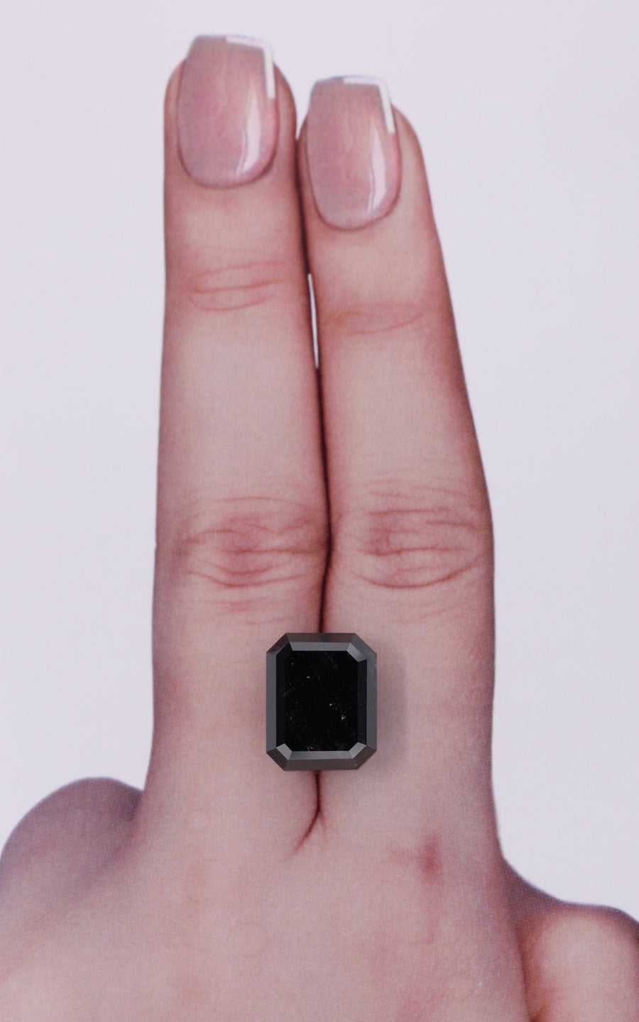 9.71 Carat Natural Fancy Black Emerald Diamond SE-9937