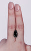 GIA 3.61 Carat Natural Fancy Black Pear Diamond SE-9789GN