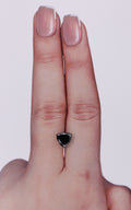 IGI 1.12 Carat Natural Fancy Black Trilliant Diamond SE-10325TTI