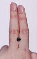 GIA 1.12 Carat Natural Fancy Black Round Diamond SE-9365GN