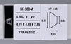 0.55 Carat Natural F VS1 Trapezoid Diamond SE-9604A
