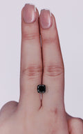 IGI 1.48 Carat Natural Fancy Black Cushion Diamond SE-10216IN