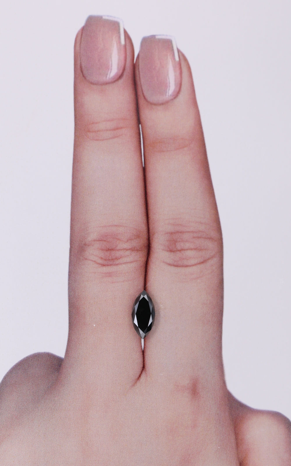 GIA 1.11 Carat Natural Fancy Black Marquise Diamond SE-9540GN